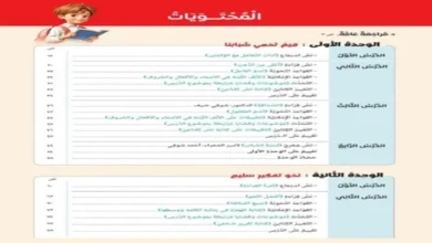 تحميل كتاب الوزارة عربي للصف الثالث الإعدادي الترم الأول 2027 المنهج الجديد