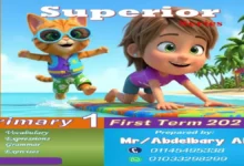 مذكرة الانجليزي الشاملة الصف الاول الابتدائي الترم الاول 2027 (مستر عبدالباري)