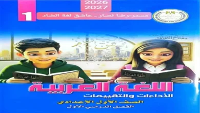 كتيب الأداءات والتقييمات عربي الصف الأول الإعدادي الترم الأول 2027
